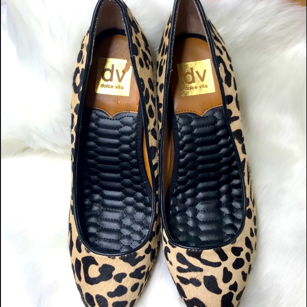 Dolce Vita leopard print fur heels size 8 - Picture 8 of 12